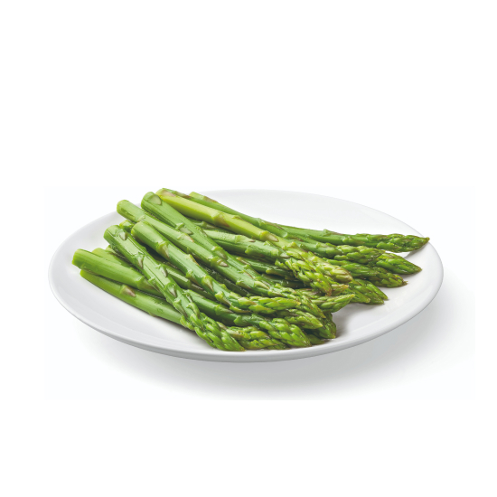 Whole green asparagus